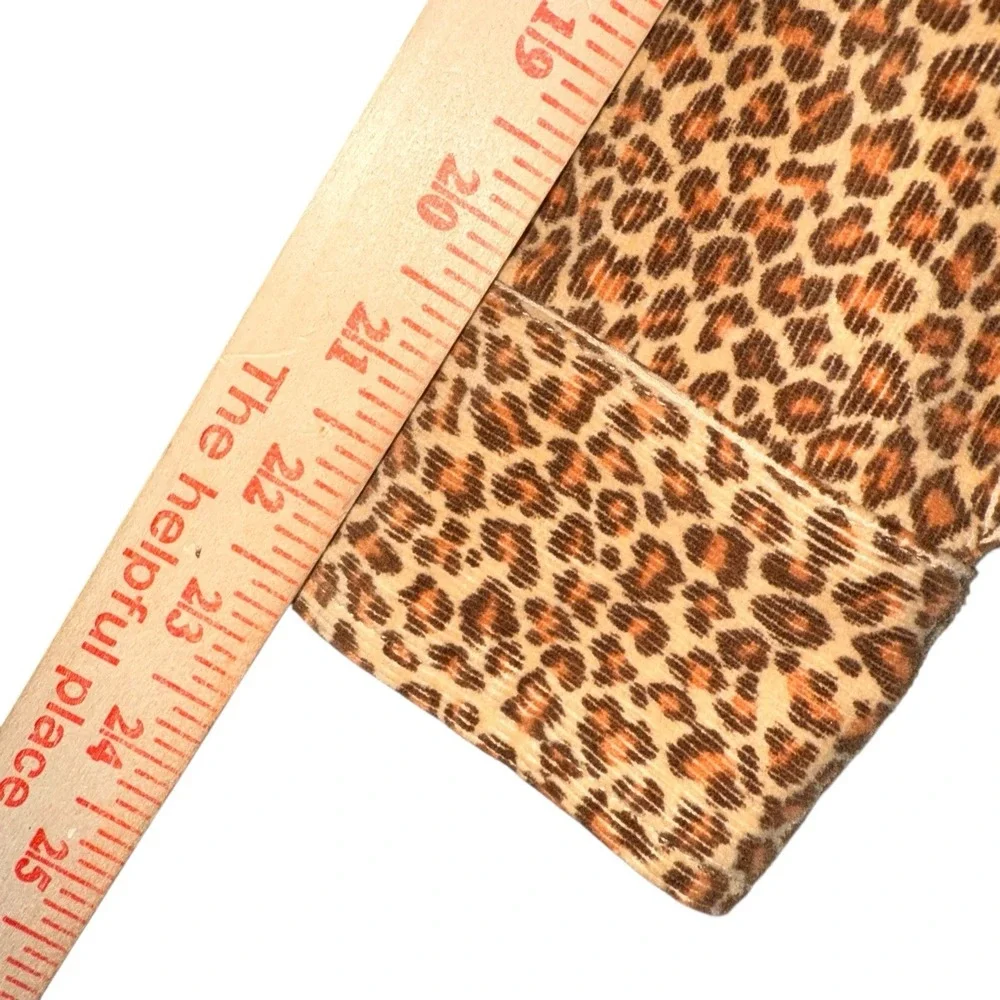 Quiet Luxury Safari Chic Leopard Print Jacket Animal Print Layering Piece Size S